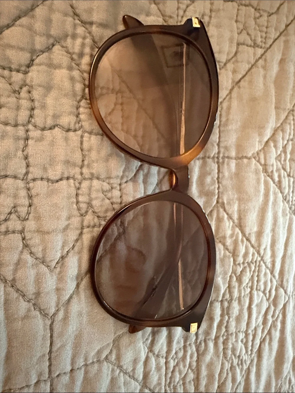 Alexander McQueen - Tortoiseshell Round Sunglasses with Brown Lenses